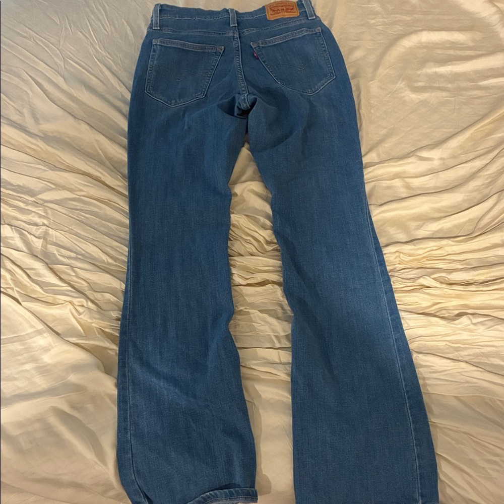 High Rise Bootcut Blue Jeans - Picture 3 of 3